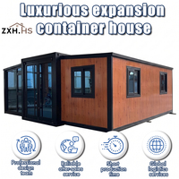 Casa Contenedor Modular Prefabricada de 40 pies, 3 Dormitorios, 2 Baños, Villa de Lujo, Sistema Solar Fuera de la Red, OEM