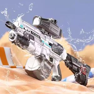 Pistolet à eau électrique automatique haute vitesse grande capacité portée 10m pour l'été et la plage, en plastique absorbant l'eau - Product Image 5