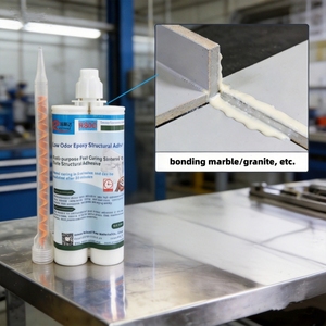 Sigillante Epossidico a Forza Regolabile, Adesivo in Cartuccia Bicomponente per Marmo Sinterizzato e Granito - Product Image 1