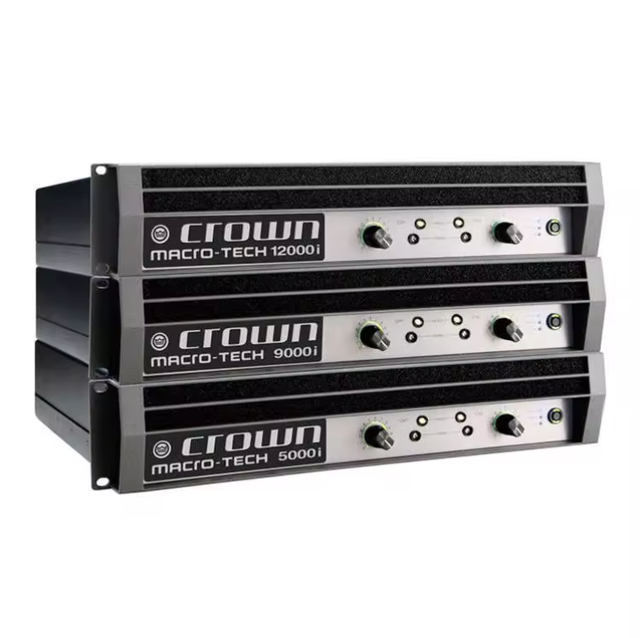 Crownn MA5000i Industrial DIY OEM/ODM Professional Dual Channel High Power Audio Amplifier Rack Mount Conference 3-Year Warranty