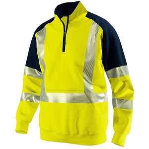 Ropa de <span class=keywords><strong>Trabajo</strong></span> de Alta Visibilidad Personalizada para Comercio Exterior, con Capucha, Forro Polar, Tiras Reflectantes de Poliéster, Diseño de Bloques de Color y Cierre de Cremallera - Product Image 4