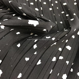 In Kỹ Thuật Số Tinh Khiết Xếp Li Voan 75D Crepe Voan Vải Quần Áo Của Phụ Nữ Ăn Mặc Gấp Vải Giả Lụa Georgette Crepe - Product Image 4