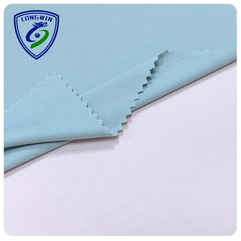 Underwear material 75D silver ion dry fit anti-bacterial 100 polyester interlock knit fabric