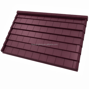 La plupart des panneaux solaires flottants en tuiles métalliques noires et grises avec revêtement en pierre, type Metro Shingles Classic Tile - Product Image 6