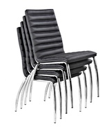 Chaise de réception de bureau empilable pour visiteurs, salle de réunion, salle de conférence, salle d'attente