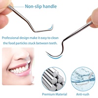 Ensemble de cure-dents en métal réutilisables portables HUFA avec support en acier inoxydable pour une utilisation de poche