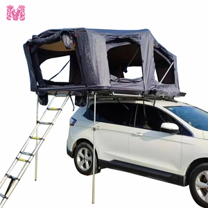 Tente de toit pliable en alliage d'aluminium, coque noire et grise, couleur personnalisée pour le camping en famille, la randonnée, la pêche, le <span class=keywords><strong>safari</strong></span> - Product Image 4