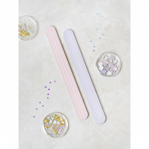 2 limas de uñas profesionales con rayas, herramienta pulidora y moldeadora de uñas K-Beauty, de alta calidad, Corea del Sur - Product Image 2
