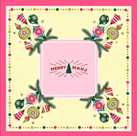 JCSL Tapis de Mahjong en Néoprène Personnalisé à Petites Séries, Motif Paysage Naturel, Sans Odeur, Prêt à Offrir, Accessoire de Table
