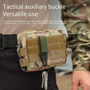 Cinta de nailon QY <span class=keywords><strong>con</strong></span> gancho de escalada, 0.5mm de grosor, accesorios tácticos para exteriores, montañismo, <span class=keywords><strong>cadena</strong></span>, llavero, accesorios para colgar en el cinturón - Product Image 4