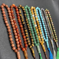 Bracelet de prière Tasby en jade naturel, perles de prière islamiques, bracelet à glands perlé - Cadeau religieux, bijoux très vendus