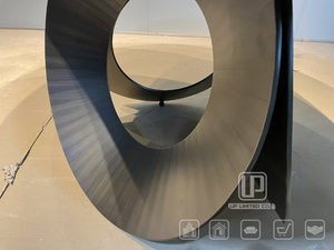 Updecors New Natural Marble Top Round <b>Dining</b> <b>Table</b> Stainless Steel Construction Base <b>Dining</b> <b>Table</b> 8 Seater Round <b>Dining</b> <b>Table</b> Na - Product Image 2