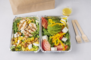 Tùy Chỉnh Hình Chữ Nhật 1750Ml Dùng Một Lần Nhôm Bao Bì Thực Phẩm Lá <span class=keywords><strong>Container</strong></span> Với Nắp 83185 F4 Hình Chữ Nhật Nhôm Chảo Với Hình Dạng - Product Image 6