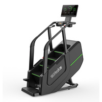 Soluciones de apoyo para gimnasio de gama alta, pantalla LED comercial, máquina de entrenamiento de escaleras, ejercicio interior, entrenamiento cardiovascular, equipo de Fitness
