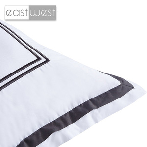 Set di Biancheria da Letto di Lusso in Cotone Egiziano Organico Ecologico, Misura Queen e King, Lenzuola Bianche per Hotel, Set da 4 Pezzi - Product Image 3