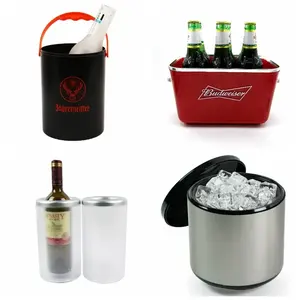 Seau à glace en plastique de refroidisseur de bière de couleur mate promotionnelle élevée avec logo imprimé pour Wander North Mojo Tamiroff Dwor Polski - Product Image 5