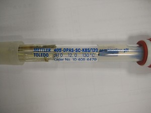Pour électrode de pH combinée 405-60-T-PA-S8/120 0-12, capteur avec composants en verre et en plastique - Product Image 1