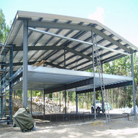 Edificio de Almacén Prefabricado con Estructura de Acero Galvanizado, Correas C/Z, Ventanas de Aleación de Aluminio, Puertas Enrollables, Tamaño y Color Personalizables