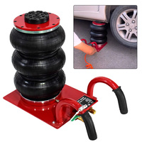 Cric hydraulique pneumatique à air à triple sac, à commande par échappement, pour levage de voiture de 3 tonnes, robuste