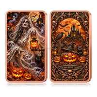 Barre de cuivre 1oz 999 pour artisanat métallique, lanterne commémorative Halloween Ghost Bride, citrouille, objet de collection, souvenir, cadeau, vente en gros