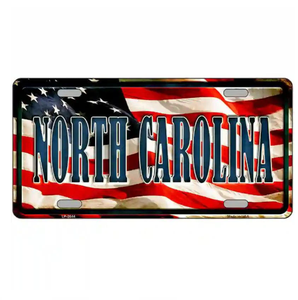 <span class=keywords><strong>Nueva</strong></span> Placa <span class=keywords><strong>de</strong></span> Matrícula con Diseño Personalizado <span class=keywords><strong>de</strong></span> la Bandera del Estado <span class=keywords><strong>de</strong></span> Carolina del Norte, Decoración para Automóvil, Material <span class=keywords><strong>de</strong></span> Aluminio <span class=keywords><strong>de</strong></span> Alta Calidad - Product Image 3