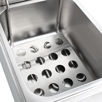 Penggorengan Komersial Stainless Steel Peralatan Dapur Meja Penggorengan Listrik Untuk Restoran