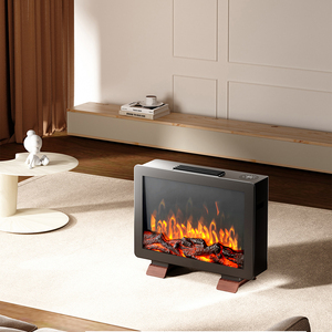Chauffage électrique à convection compact simulant l'effet de flamme de bois, entièrement certifié pour une utilisation dans les salles de classe et les salons - Product Image 6