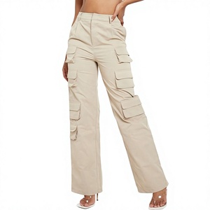 Women's Cargo Jogger Pants Custom Printed Streetwear Cargo Trousers Multi Pocket Casual Pants Manufacturer OEM Services - Product Image 1