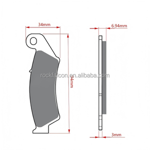 Nouvelles plaquettes de frein arrière sinterisées à base de cuivre pour motos YAMAHA de haute qualité - Product Image 4