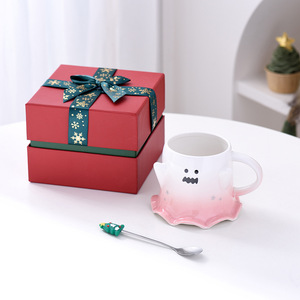 Taza de Cerámica con Diseño de Duende Navideño y Fantasma, Regalo de Recuerdo para Niñas, Regalo de Navidad de Chaozhou - Product Image 3