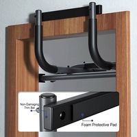 Barres de traction réglables multifonctionnelles murales, barre de traction supérieure robuste pour cadre de porte, barre de fitness pour le haut du corps pour la maison et la salle de sport