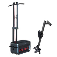Banc de musculation multifonctionnel réglable, banc de fitness électrique avec presse à jambes et rangement pour haltères