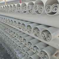 Conduit de télécommunications en PVC-U DN32-DN110, paroi de 2,0-3,0 mm, haute pression, durable, haute densité, pour communication souterraine par fibre optique