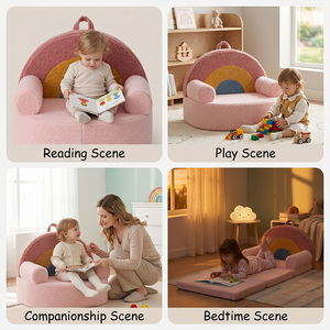 Poltrona Singola per Bambini OEKO-TEX, Lavabile, Leggera, Sicura, Senza Bordi Affilati, per Camera da Letto dei Bambini - Product Image 3