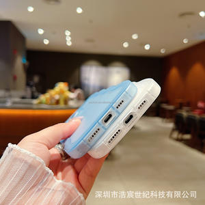 Matte 11 per Apple 17 pelle TPU PC acrilico custodia protettiva per telefono morbida Mobile per iPhone 16 Pro Max per <span class=keywords><strong>Samsung</strong></span> S25 <span class=keywords><strong>Wave</strong></span> - Product Image 5