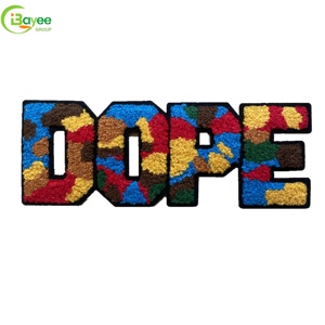 Eco-friendly & Long-lasting Material New Chenille Lace Iron-On Embroidered Patches for Clothing Accessories Jackets - Product Image 4