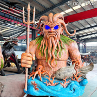 Personnages de dessins animés animatroniques personnalisés en une seule pièce, texture en silicone avec détails exquis, modèle de dieu de la montagne en dessin animé