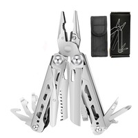 Couteau multifonction portable d'extérieur, pinces en acier inoxydable, outil multifonction, équipement de camping, couteau pliable