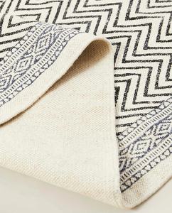 Aztec <b>Block</b> Print Cotton Dhurrie Rug Handmade Boho Area Carpet Floor Rug Home Decor - Product Image 4