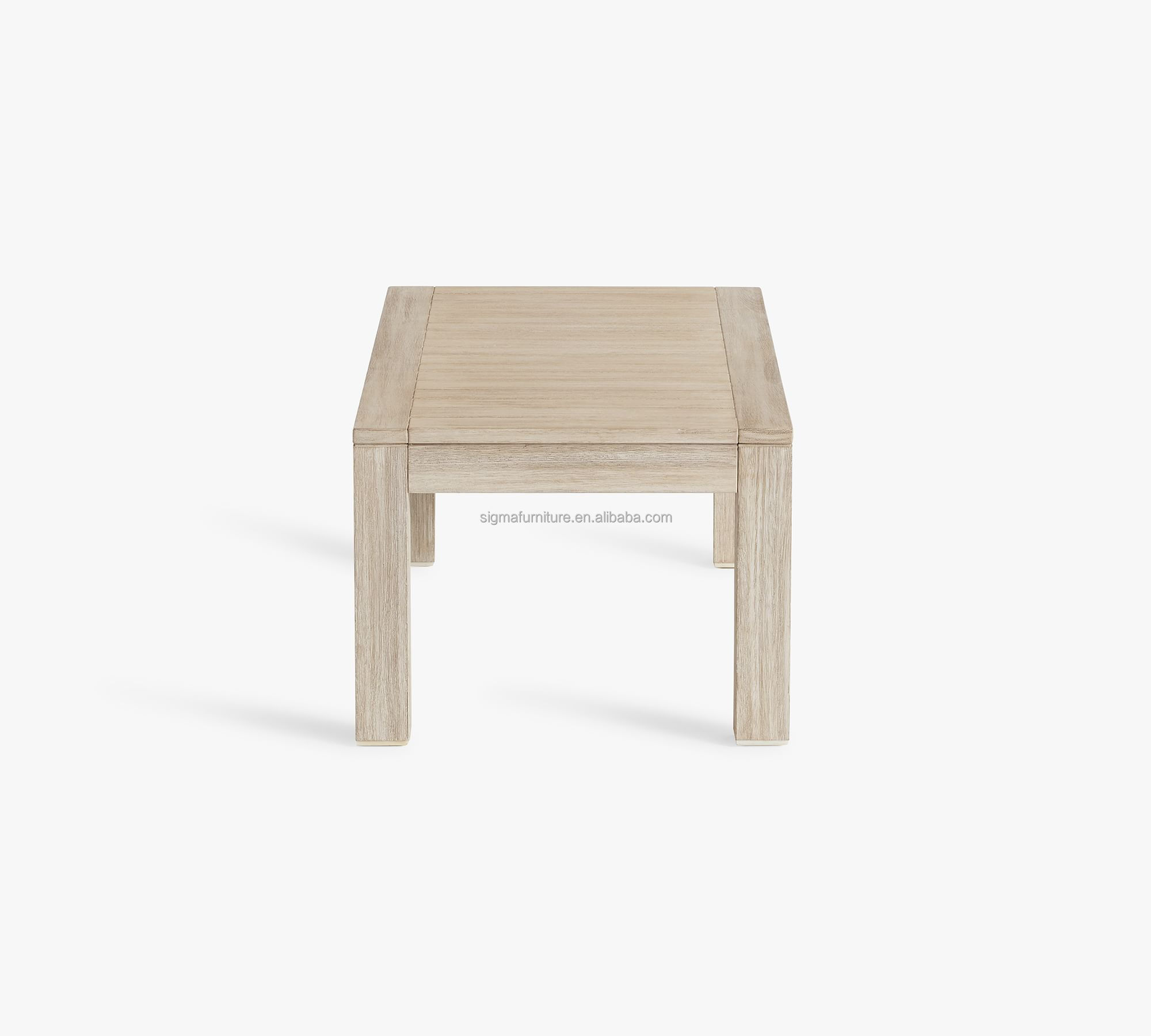 High quality garden solid teak wood rectangular coffee table outdoor furniture