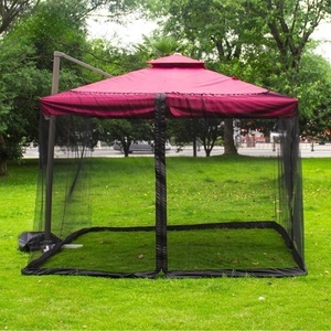 Diseño moderno Cuadrado Lado de pie Jardín al aire libre Patio Sombrilla a prueba de polvo y mosquitera con base para patio - Product Image 2