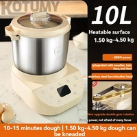 Machine à farine multifonctionnelle entièrement automatique de 10 L à grande capacité pour usage commercial et domestique, pétrin à pâte à fermenter