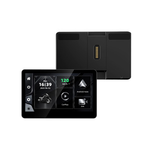 Support de fixation arrière détachable rapide de 6,2 pouces pour enregistreur de conduite de moto, système de navigation Carplay, objectif avant et arrière 1080P - Product Image 1