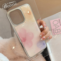Coque de téléphone magnétique en TPU mat motif feux d'artifice violets et dessin animé avec design Cœur pour femmes, compatible 17/15 Max