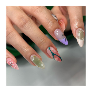 Qualité supérieure Ombre Impression Or Bronzage Faisant La <span class=keywords><strong>Machine</strong></span> Longueur Moyenne Amande Réutilisable Presse Sur <span class=keywords><strong>Ongles</strong></span> <span class=keywords><strong>Faux</strong></span> <span class=keywords><strong>Ongles</strong></span> De Colle - Product Image 2