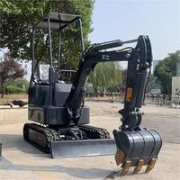 Mini machine d'excavatrice Mini moteur de ferme de chenille hydraulique Excavatrice de moteur de Kubota de 1 tonne