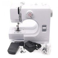 Notionsland Nouvelle machine à coudre multifonctionnelle à point droit haute vitesse avec moteur, portable pour tissus épais