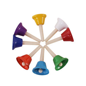 Campana de Melodía Orff, Instrumento de Percusión, Campana de Mano de 8 Tonos Coloridos, Material Didáctico para la Educación Temprana - Product Image 1