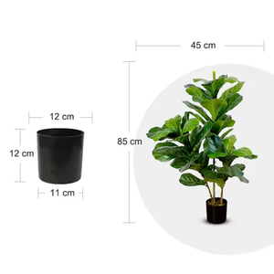 Vendita calda 85cm stile nordico artificiale Ficus Lyrata albero violino foglia di fico lettiera perfetta festa regalo di plastica - Product Image 5