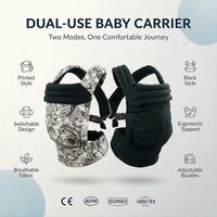 Canguru Ergonômico de Algodão Premium de Luxo com Certificação CE e Alta Capacidade de Carga para Bebês de 0 a 3 Anos, Dobrável e Multi Posições
